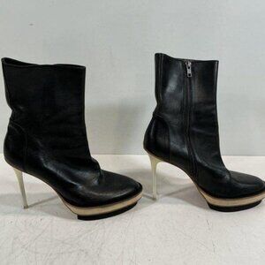 Ann Demeulemeester Leather riding boots shoes Size EU 41 VERY RARE